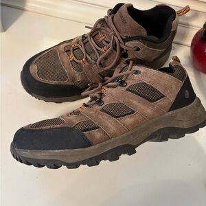 Northside Brown and Black Suede Mesh Trail Sneakers